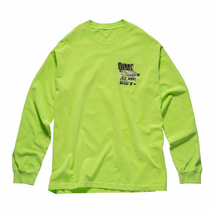 415am Dimensional Rifts Long Sleeve T-Shirt- Neon Green